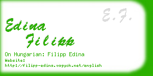 edina filipp business card